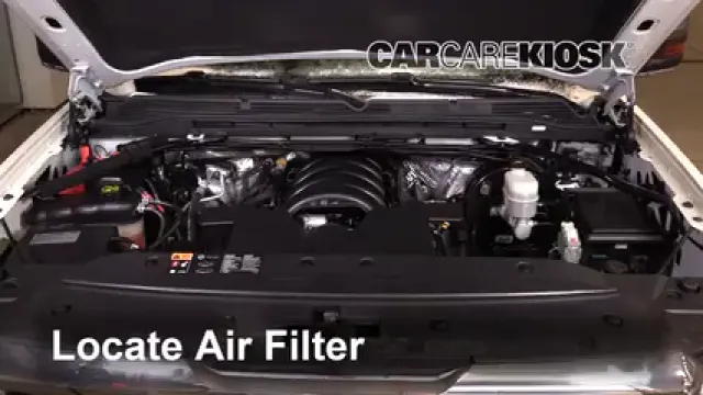 2016 GMC Sierra 1500 SLT 6.2L V8 Crew Cab Pickup Filtre à air (moteur) Changement